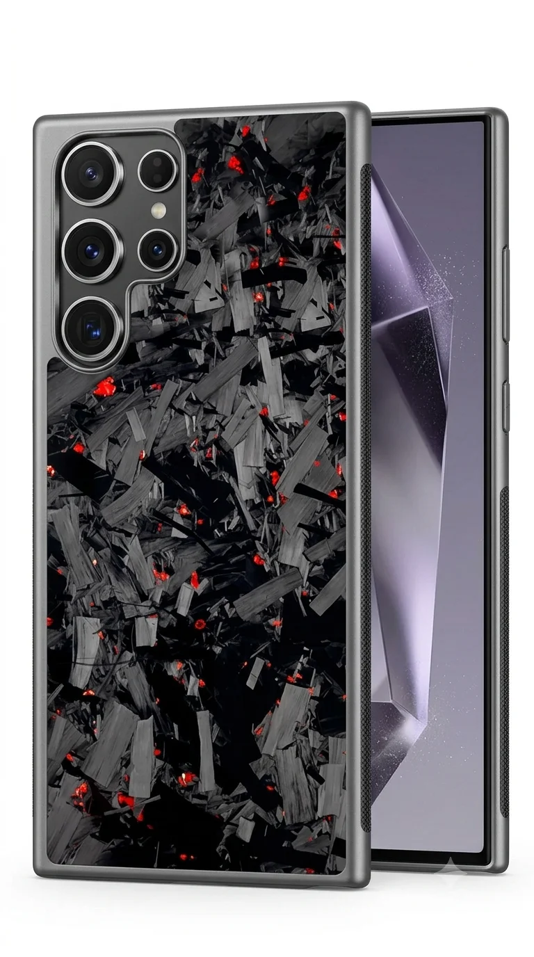 Gemini_Generated_Image_nvsy17nvsy17nvsy Samsung S26 Ultra Big Grain Forged Carbon Fiber Case - Image 1